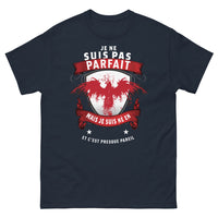 Thumbnail for T-shirt Bretagne marine - Je ne suis pas parfait mais né en Bretagne