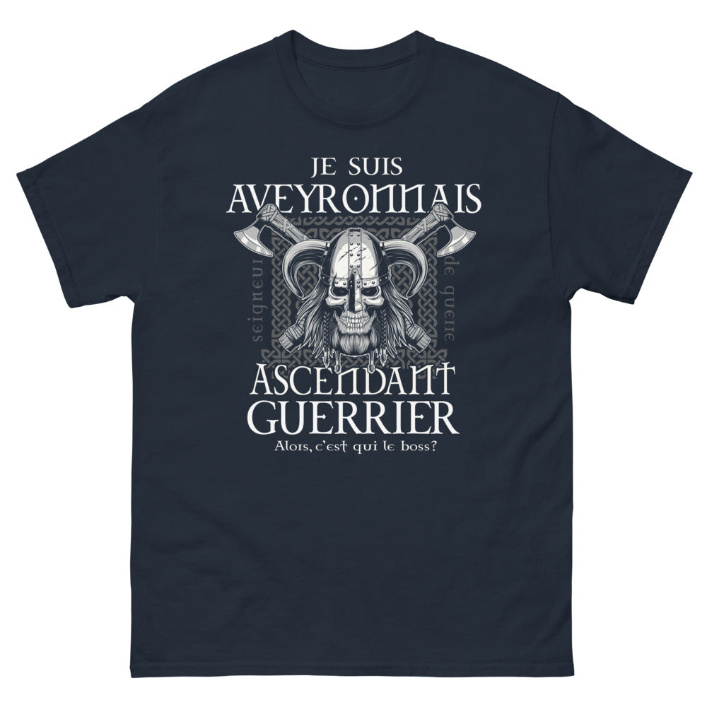 T-shirt Aveyronnais marine - Seigneur de Guerre : Qui est le boss ?