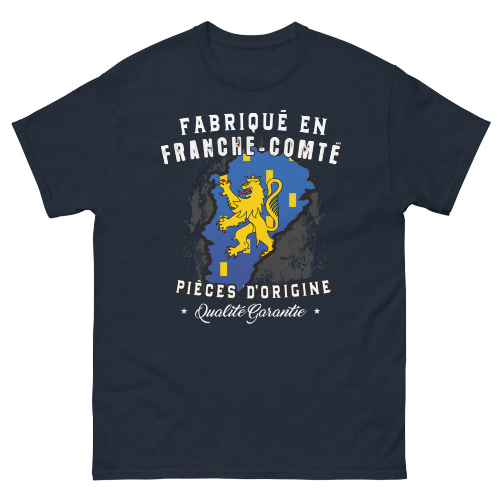 T-shirt Franche-Comté marine - Fabriqué en Franche-Comté