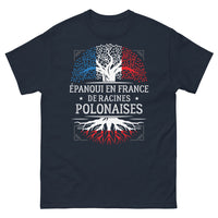 Thumbnail for T-shirt Racines polonaises marine - Épanoui en France