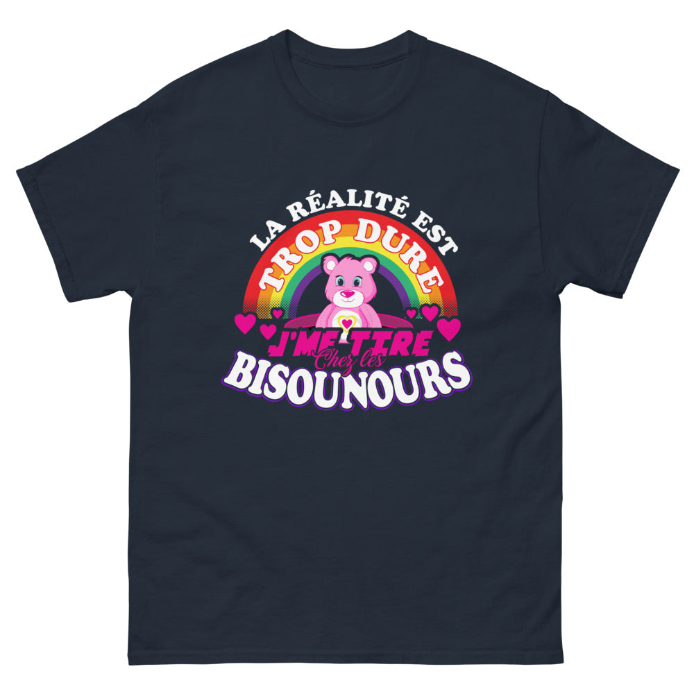 T-shirt Bisounours marine - La réalité est trop dure