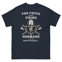 Thumbnail for T-shirt Viking Normand marine - Pas facile d'être Viking et Normand