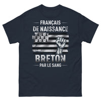 Thumbnail for T-shirt Français de naissance marine - Breton par le sang