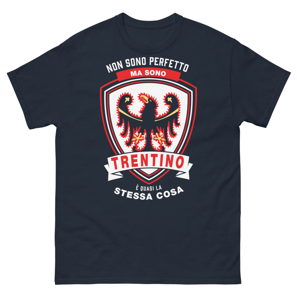 T-shirt Trentino marine - Non sono perfetto ma sono Trentino