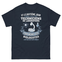 Thumbnail for T-shirt Technicien de laboratoire marine - Héros des biologistes, texte humoristique