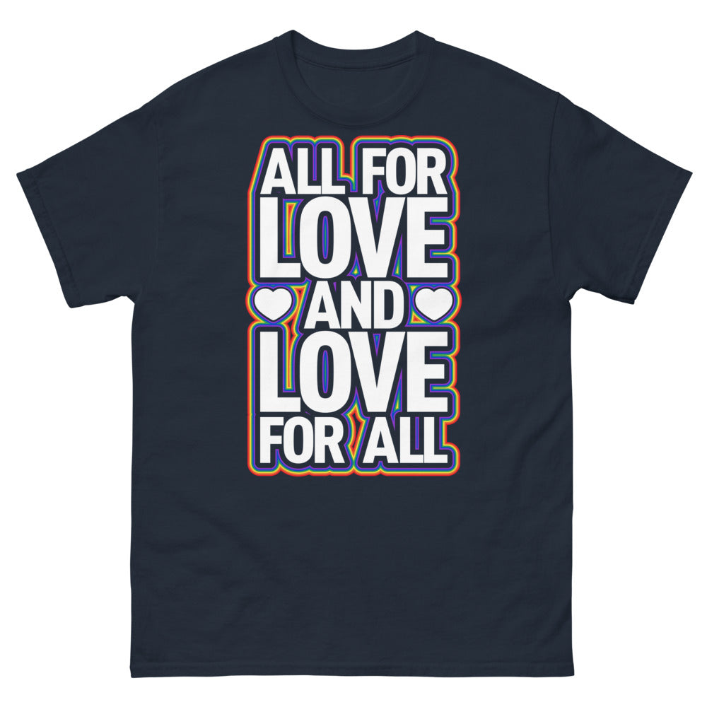 T-shirt All for Love marine - All for Love and Love for All