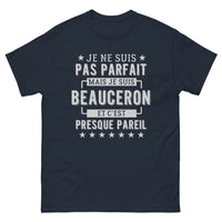 Thumbnail for T-shirt Beauceron marine - Je ne suis pas parfait mais je suis Beauceron