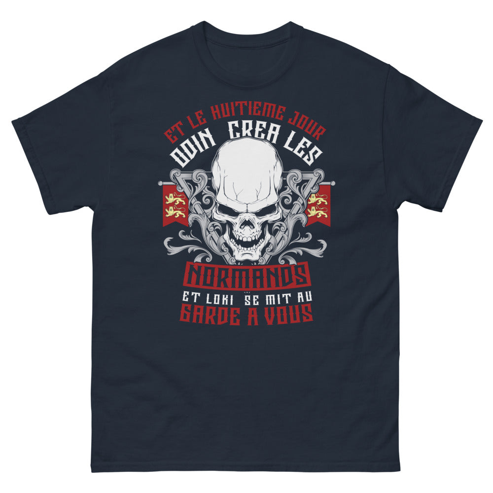 T-shirt Normands marine - Création d'Odin, fierté normande