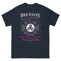 Thumbnail for T-shirt Bretonne marine - Cœur sur la main, âme guerrière