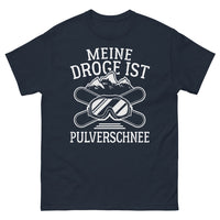Thumbnail for T-shirt Alpes marine - Meine Droge ist Pulverschnee