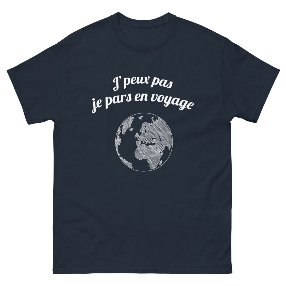 T-shirt Bretagne marine - J'peux pas, je pars en voyage
