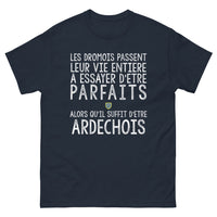 Thumbnail for T-shirt Drôme Ardèche marine - Les Drômois parfaits mais Ardéchois