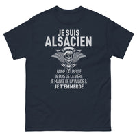 Thumbnail for T-shirt Alsacien marine - Je suis Alsacien, je bois de la bière