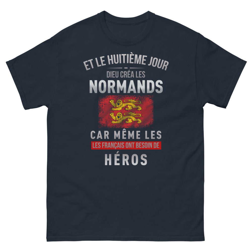 T-shirt Normands marine - Dieu créa les héros