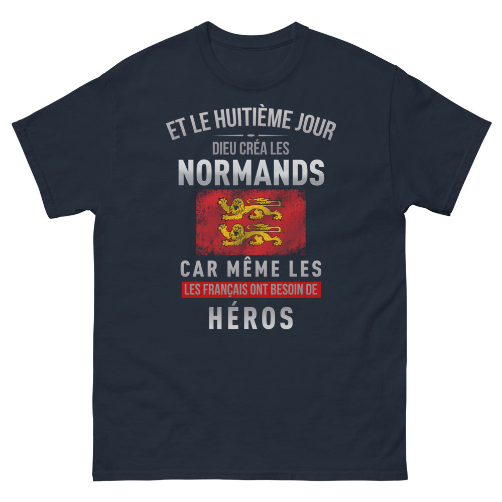 T-shirt Normands marine - Humour normand et fierté régionale