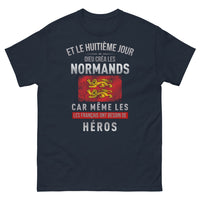 Thumbnail for T-shirt Normands marine - Humour normand et fierté régionale