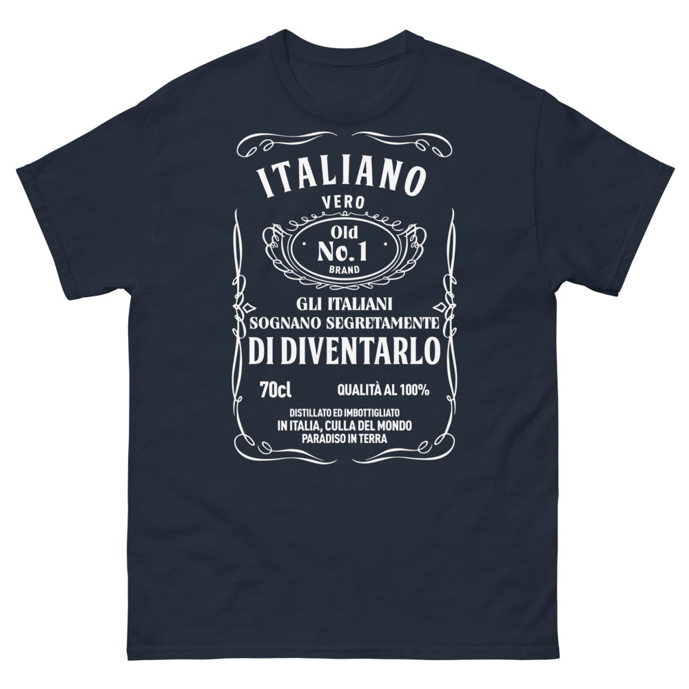 Maglietta Italia blu - Italiano Vero, distillato in Italia