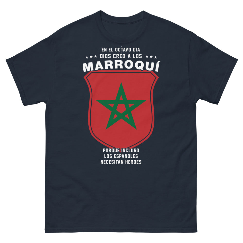 T-shirt Maroc marine - héros du quotidien
