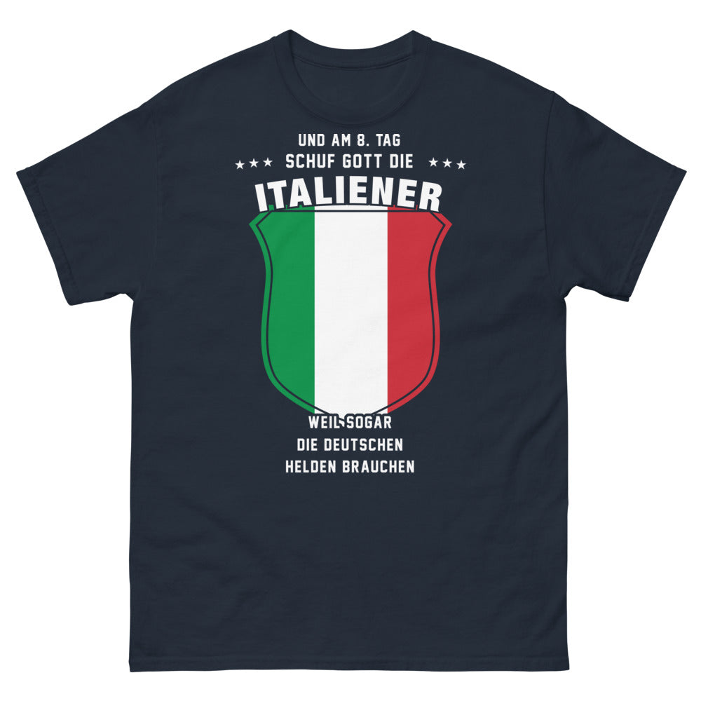 T-Shirt Italiener marineblau - Humor und italienische Wurzeln