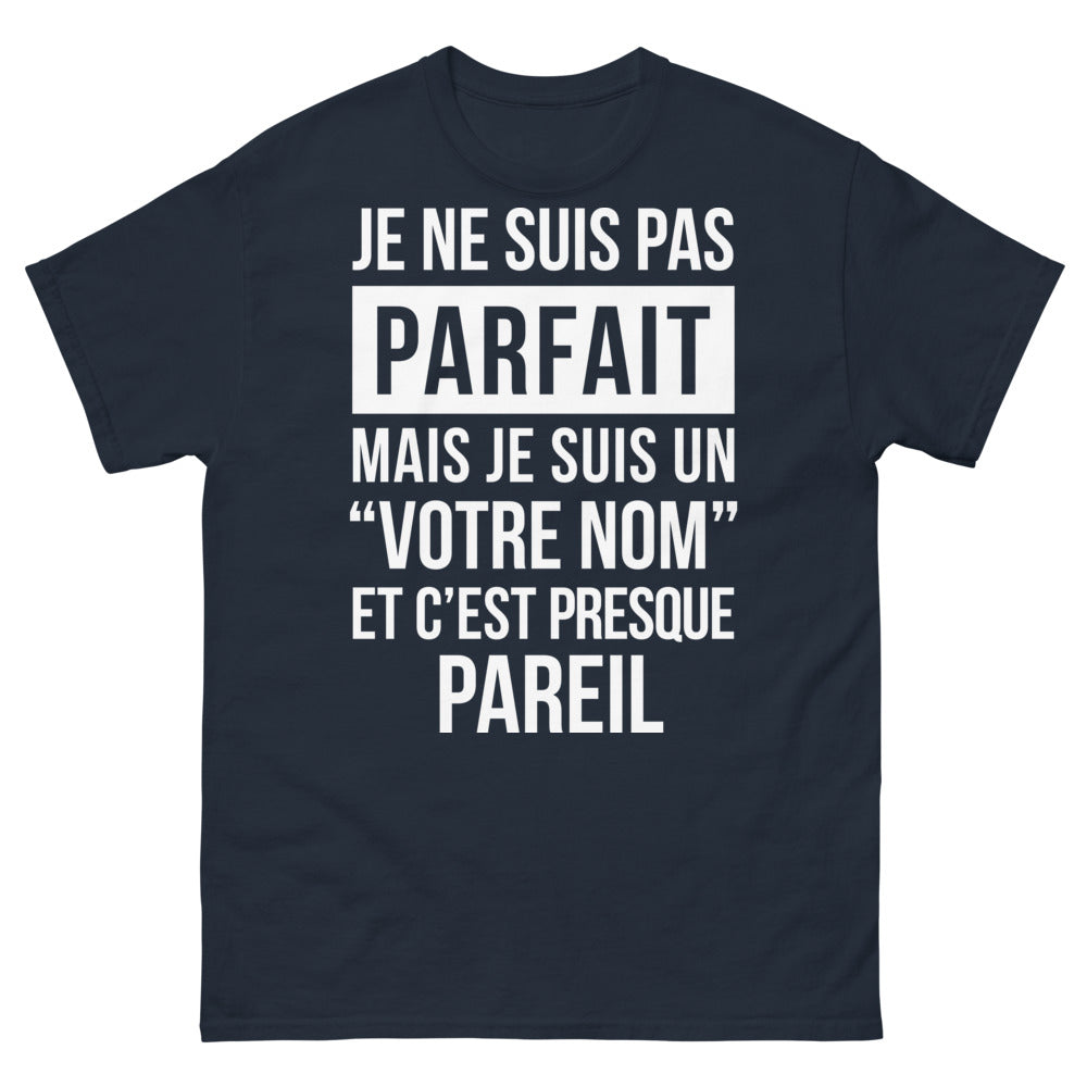 T-shirt Bretagne marine - Je suis Breton, presque parfait