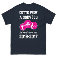 Thumbnail for T-shirt profs d'école bleu marine - hommage humour prof