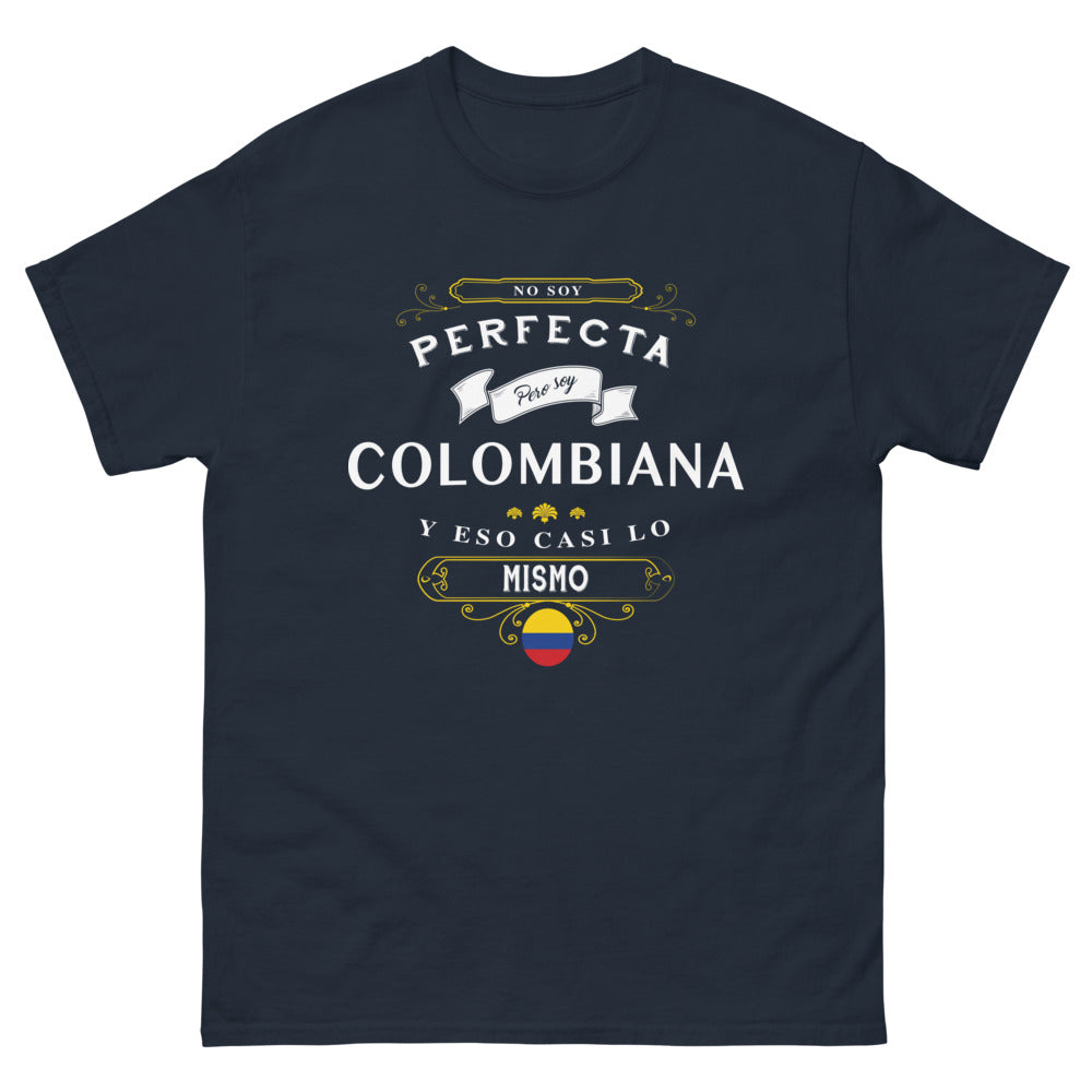T-shirt Colombie marine - No soy perfecta