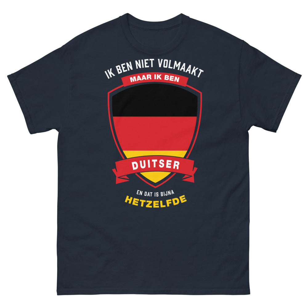 T-Shirt Deutschsein marineblau - Text über deutschen Stolz