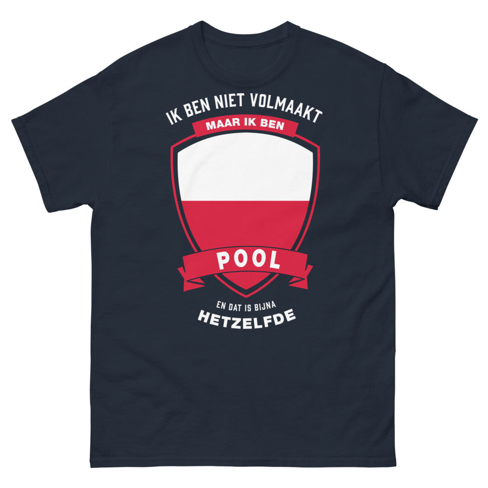 T-shirt Pologne marine - texte polonais humoristique