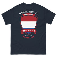 Thumbnail for T-shirt néerlandais marine - Ik ben niet volmaakt
