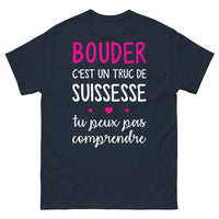 Thumbnail for T-shirt Suisse marine - Bouder, c'est un truc de Suissesse