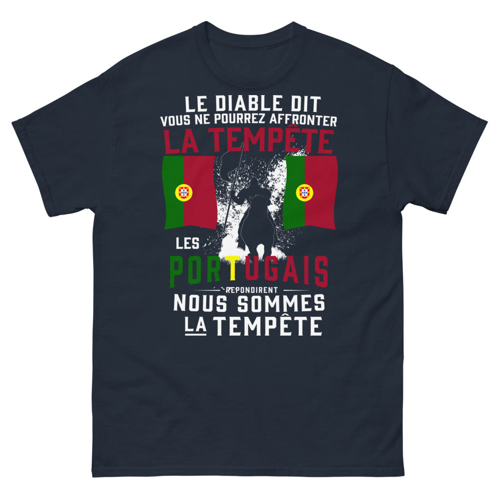 T-shirt Portugais marine - Nous sommes la tempête