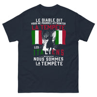 Thumbnail for T-shirt Italie marine face - Nous sommes la Tempête