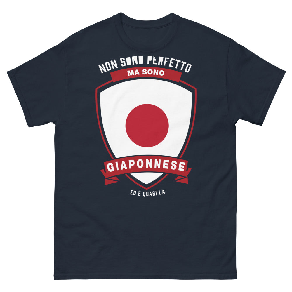 T-shirt Giappone blu marino - Sono Giapponese fierezza