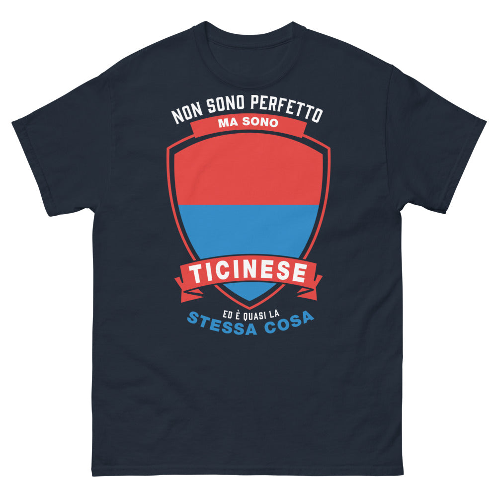 T-Shirt Ticinese marina - Non sono perfetto ma sono Ticinese