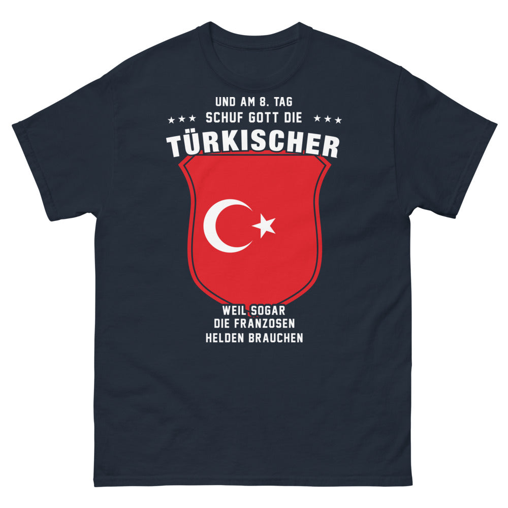 T-shirt Turquie marine - Türkisch Held, design légendaire