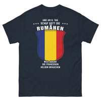 Thumbnail for T-Shirt Rumänien Marineblau - Ein Hauch Heldenmut
