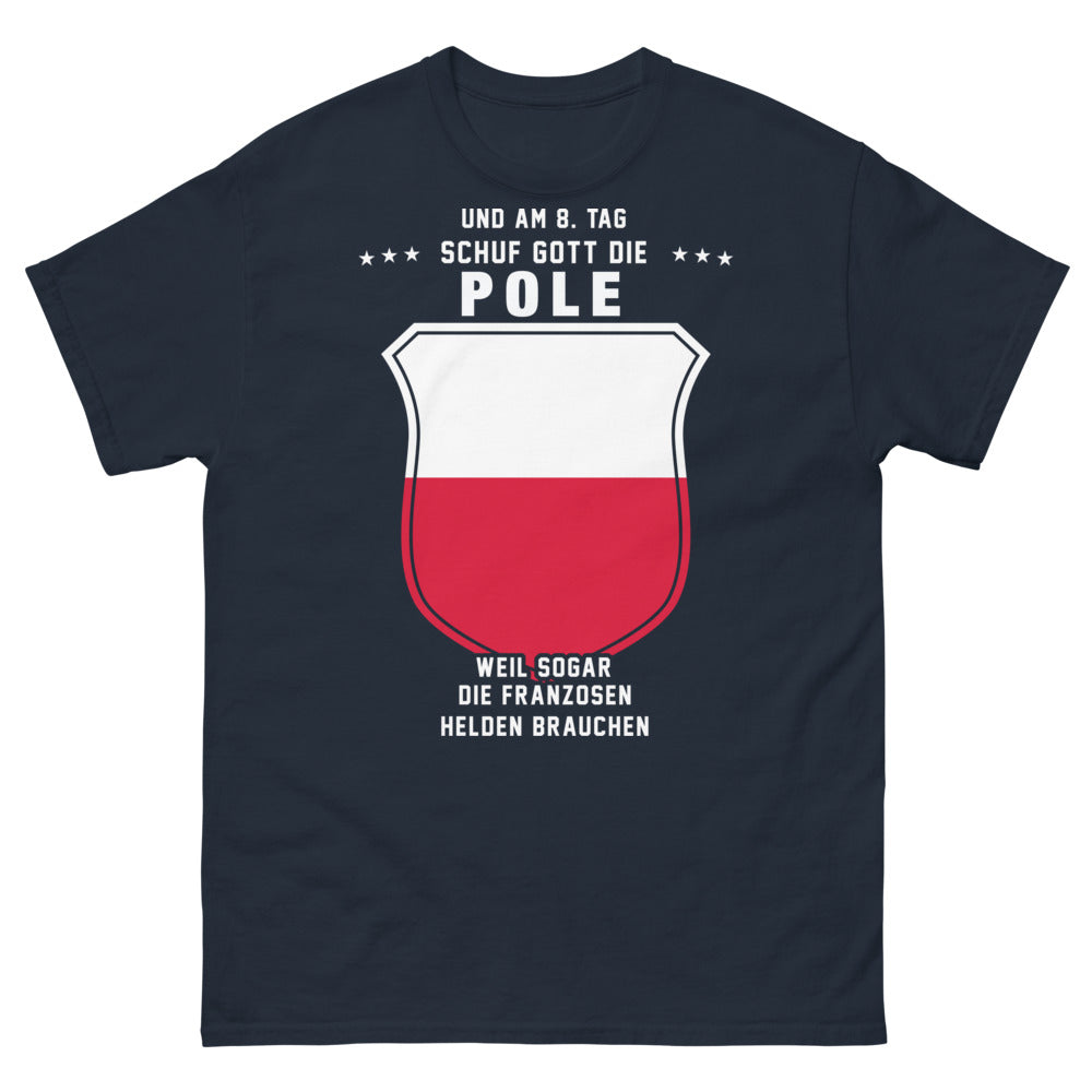 T-shirt Pologne marine - blague héroïque
