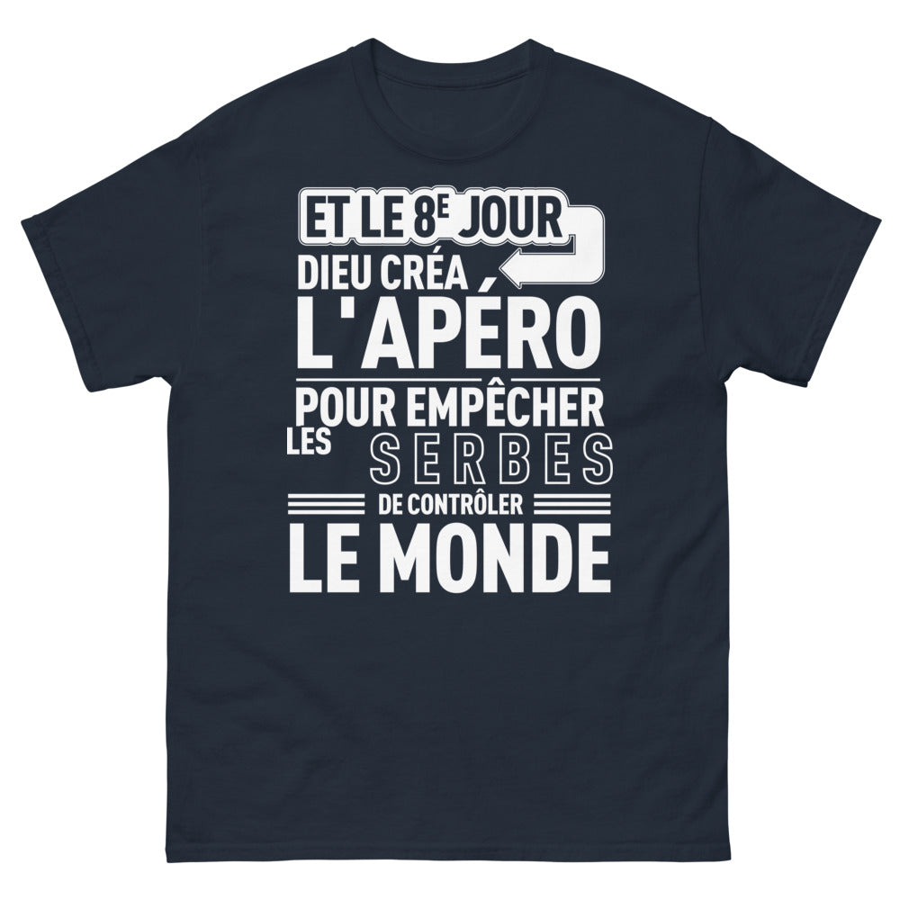 T-shirt Serbe marine - apéro divin