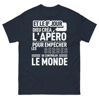 Thumbnail for T-shirt apéro humour marine - 8e jour Dieu créa l'apéro