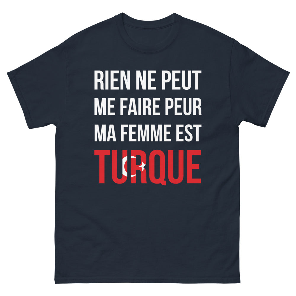 T-shirt Turquie marine - Rien ne peut me faire peur