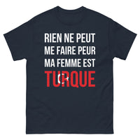 Thumbnail for T-shirt Turquie marine - Rien ne peut me faire peur