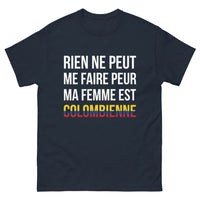 Thumbnail for T-shirt Colombie marine face - Rien ne peut me faire peur