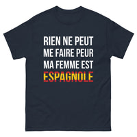Thumbnail for T-shirt Espagnole marine - ma femme est espagnole