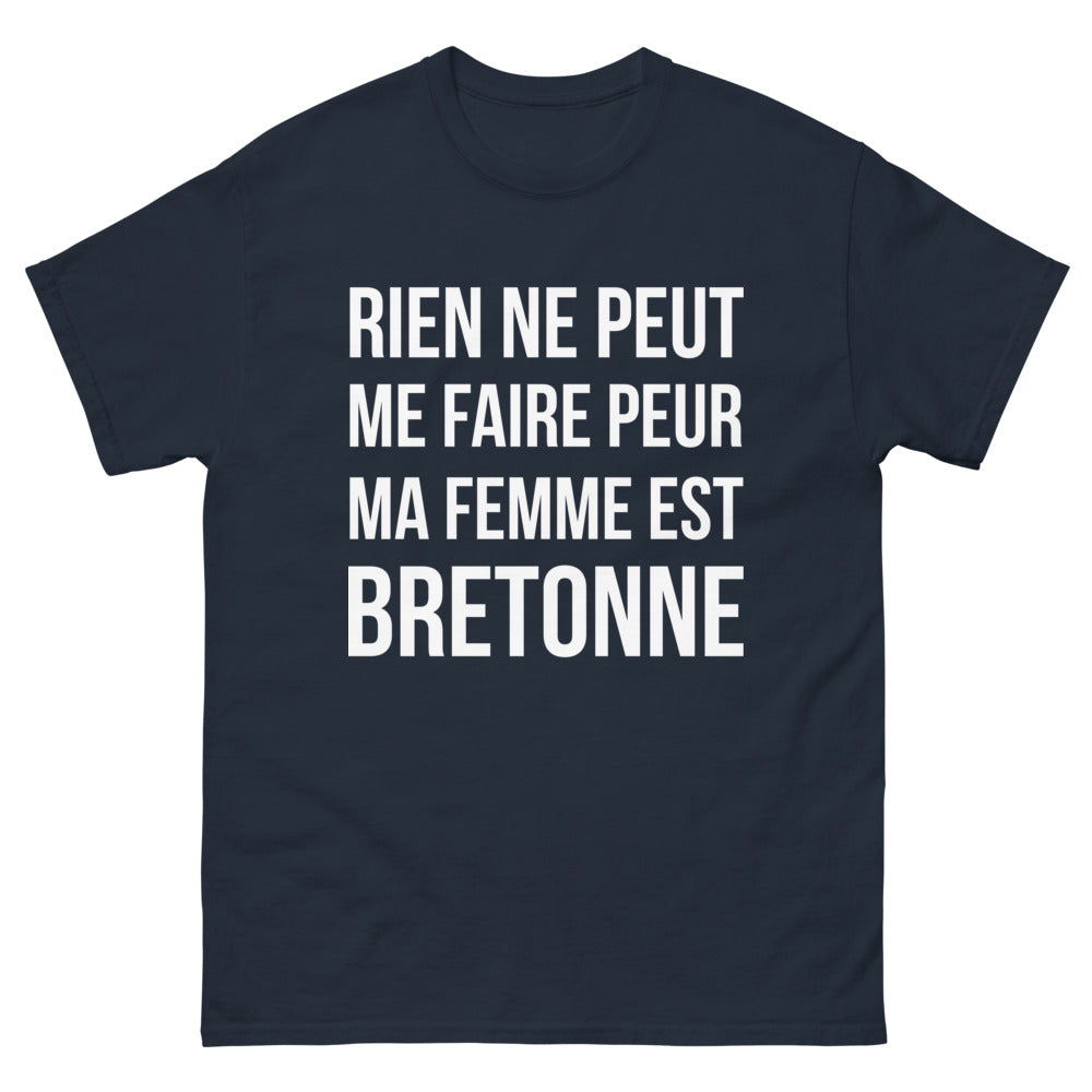 T-shirt breton marine - Rien ne peut me faire peur