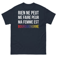 Thumbnail for T-shirt Bourgogne marine face - ma femme est bourguignonne