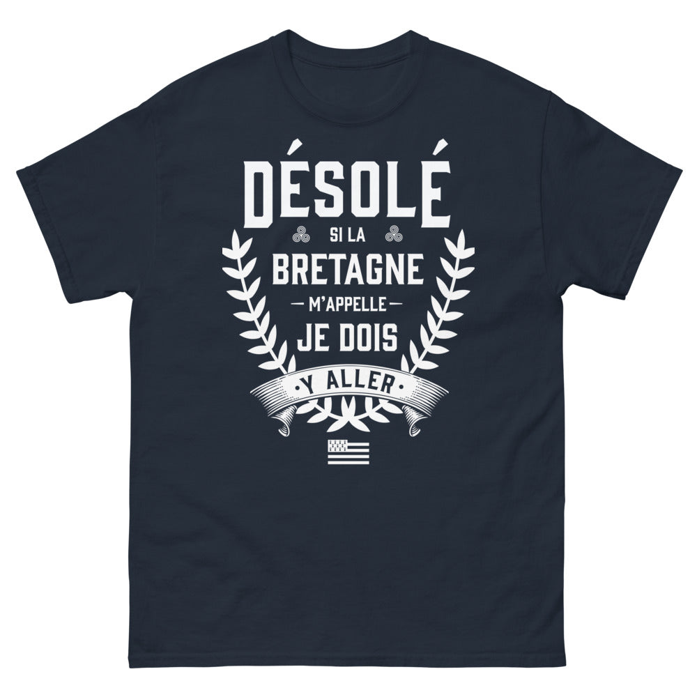 T-shirt Bretagne bleu marine - Appel de Bretagne