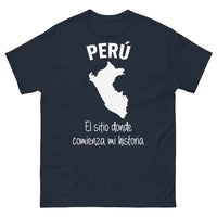 Thumbnail for T-shirt Pérou marine - l'histoire commence ici