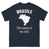 Thumbnail for T-Shirt Italia navy — Brasile Dove Comincia La Mia Storia