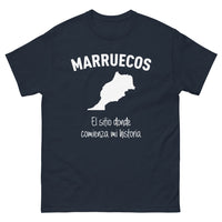 Thumbnail for T-shirt Marruecos marine - thé à la menthe et souk