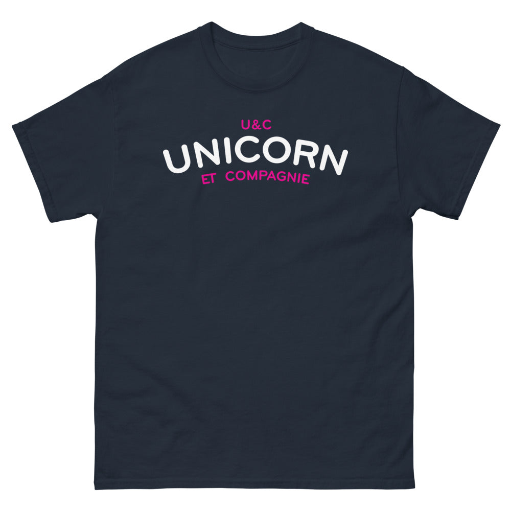 T-shirt licorne sombre marine - magie nocturne